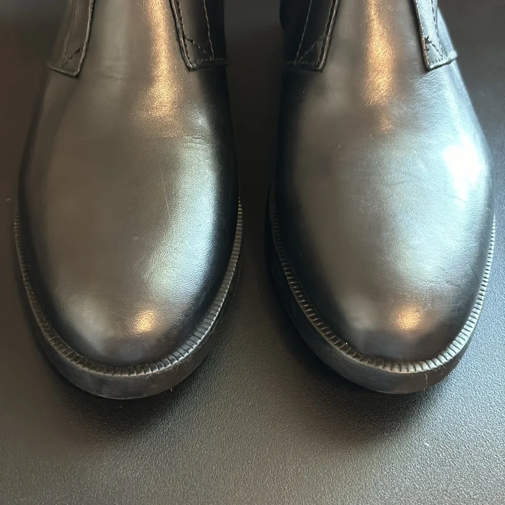 Emanuele Crasto Leather Boots Made in Italy in Black Sz 38 - Picture 2 of 15